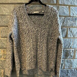 Vince Cable Knit Wool Blend V-Neck Sweater
